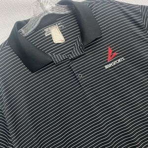 Nike Golf Tour Performance Men's XXL BSN Sports Black White‎ Dri Fit Polo